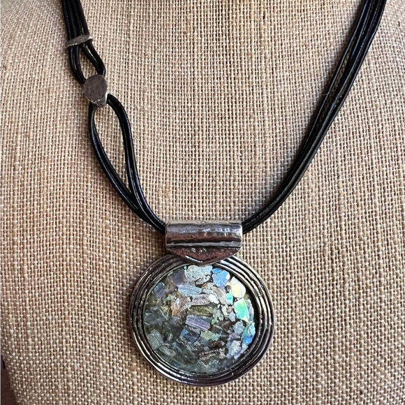 Gorgeous Roman Glass Multi-strand Necklace - Picture 3 of 6